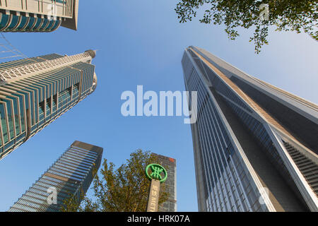 Ping An International Finance Centre (4. weltweit höchste Gebäude im Jahr 2017 auf 600m), Futian, Shenzhen, Guangdong, China Stockfoto
