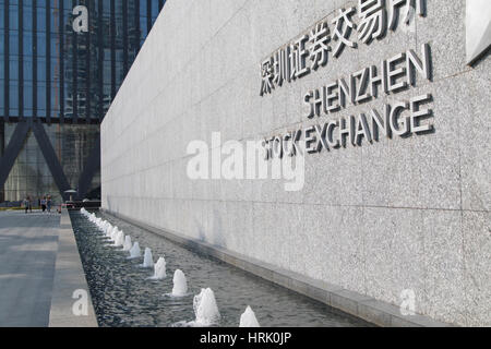 Shenzhen Stock Exchange, Futian, Shenzhen, Guangdong, China Stockfoto