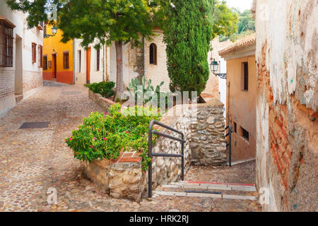 Blick auf die alte Stadt, Granada, Andalusien, Spanien Stockfoto