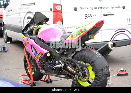 Motorrad No Limits verfolgen Tag in Snetterton Stockfoto