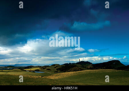 Das Hopetoun Denkmal aus den Garelton Hügeln in der Nähe von Athelstaneford, East Lothian Stockfoto