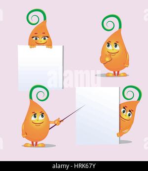 süße Monster-Spross, aus verschiedenen Winkeln für Kinder illustration Stock Vektor