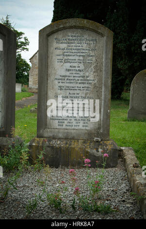 Grab von William Henry Fox Talbot in Lacock, Wiltshire, England Stockfoto