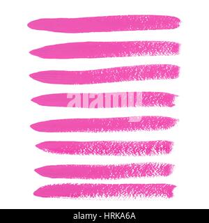 Rosa Tinte Vektor Pinselstriche Stock Vektor
