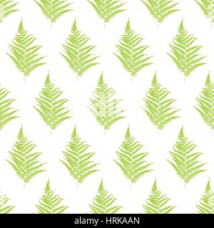 Farn Wedel Silhouetten Musterdesign. Vektor-illustration Stock Vektor