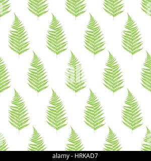 Farn Wedel Silhouetten Musterdesign. Vektor-illustration Stock Vektor