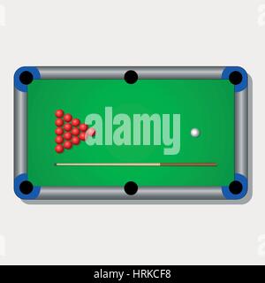 Billard Tisch Abbildung Stock Vektor
