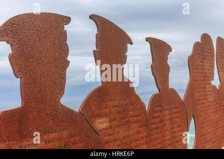 ANZAC Memorial walk in Newcastle zum Gedenken 100 Jahre seit der Gallipoli Landungen im ersten Weltkrieg, New South Wales, Australien Stockfoto