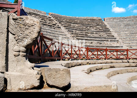 Das kleine Theater Odeion. Pompeji Stockfoto