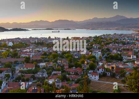 Stadtbild. Fethiye Stadt. Stockfoto