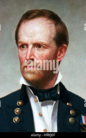 William Tecumseh Sherman, US-amerikanischer General der Union Stockfoto