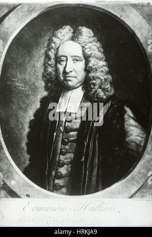 Edmond Halley, englischer Universalgelehrter Stockfoto