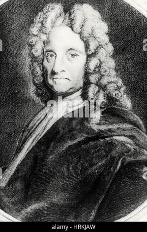 Edmond Halley, englischer Universalgelehrter Stockfoto