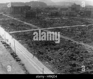 Atombombe Zerstörung, Hiroshima Stockfoto