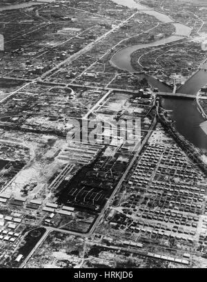 Atombombe Zerstörung, Hiroshima Stockfoto