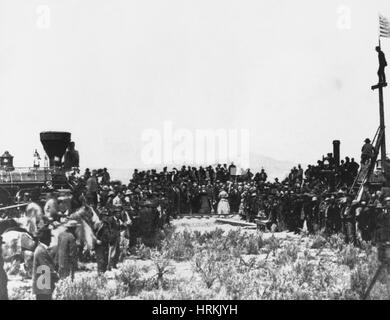 Golden Spike Zeremonie, 1869 Stockfoto