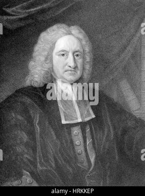 Edmond Halley, englischer Universalgelehrter Stockfoto