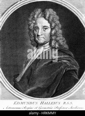 Edmond Halley, englischer Universalgelehrter Stockfoto