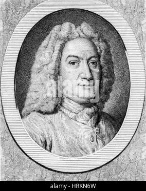 Johann Bernoulli, Schweizer Mathematiker Stockfoto