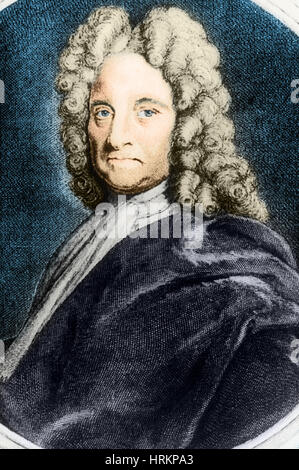 Edmond Halley, englischer Universalgelehrter Stockfoto