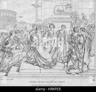 Ermordung von Julius Caesar, 44 v. Chr. Stockfoto