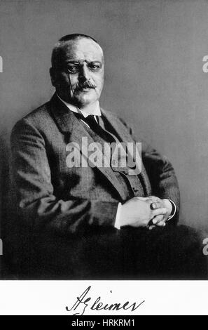 Alois Alzheimer, deutscher Neuropathologist Stockfoto