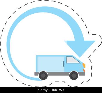 Internationale Lieferung KOMBITRANSPORT Stock Vektor