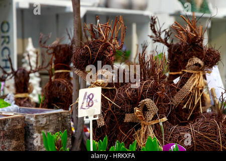 Garten-Ornament auf dem Display an Borough Market in London Stockfoto