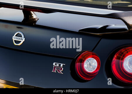 Nissan GTR Prestige Auto Heck abstrakt Stockfoto