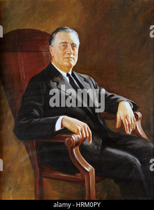 Roosevelt (1882-1945) als 32. Präsident der Vereinigten Staaten Stockfoto