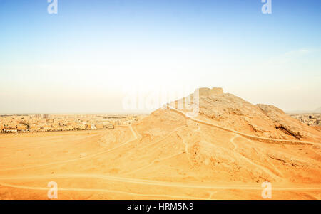 Blick auf zoroastrischen Feuertempel in Yazd Stockfoto