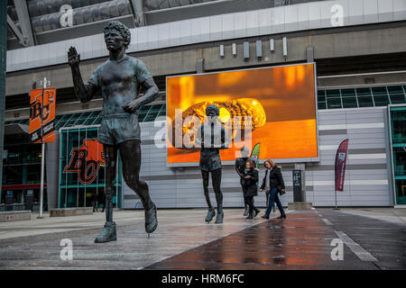 Terry Fox Denkmal am BC Place, Vancouver, Britisch-Kolumbien, Kanada Stockfoto