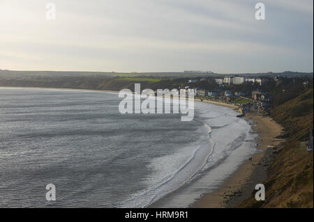 Filey Bay an der Ostküste Yorkshire Stockfoto