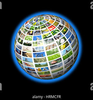 Multimedia-Bereich Stockfoto