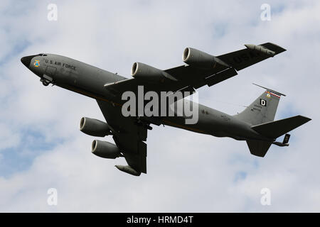 Vereinigte Staaten Luftwaffe Boeing KC-135 Stratotanker - RAF Mildenhall Stockfoto