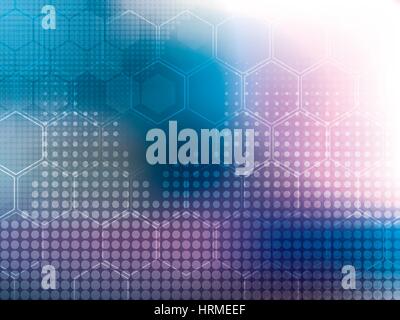 Zusammenfassung Hintergrund blau-Technologie-Vektor-illustration Stock Vektor