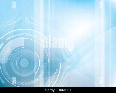 Technik Hintergrund blau futuristische abstrakt in digitale Vektor-Illustration. Stock Vektor