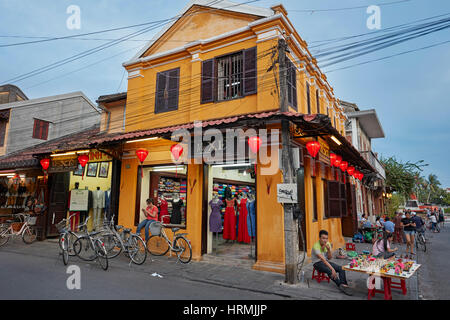 Hoi An Ancient Town in der Abenddämmerung. Provinz Quang Nam, Vietnam. Stockfoto