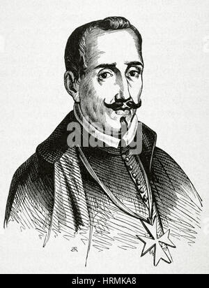 Garcilaso De La Vega (c. 1501-1536). Spanischer Dichter. Porträt. Kupferstich, 1883. "Historia Universal", 1917. Stockfoto