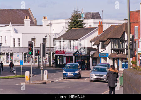 Horley Stadt Zentrum Surrey England UK Stockfoto