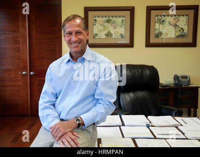 Florida, USA. 2. März 2017. Jeffrey Burnett Labor Finders International Inc. in Palm Beach Gardens Donnerstag, 2. März 2017. Bildnachweis: Bruce R. Bennett/der Palm Beach Post/ZUMA Draht/Alamy Live-Nachrichten Stockfoto