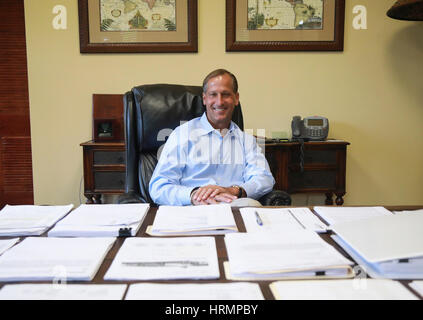 Florida, USA. 2. März 2017. Jeffrey Burnett Labor Finders International Inc. in Palm Beach Gardens Donnerstag, 2. März 2017. Bildnachweis: Bruce R. Bennett/der Palm Beach Post/ZUMA Draht/Alamy Live-Nachrichten Stockfoto