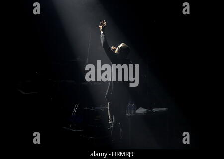 Manchester, UK. 2. März 2017. US-Band Blue Oktober führen Sie live im O2 Ritz in Manchester auf der Home Tour. Bildnachweis: Simon Newbury/Alamy Live-Nachrichten Stockfoto