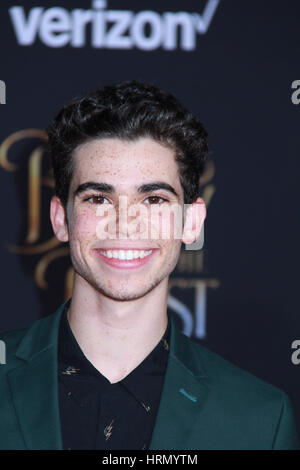 Los Angeles, USA. 2. März 2017. Cameron Boyce 02.03.2017 der Welt-Premiere von "Beauty and the Beast" am El Capitan Theater in Hollywood, CA Foto statt: CronosFoto/Hollywood News Bildnachweis: Cronos Foto/Alamy Live News Stockfoto