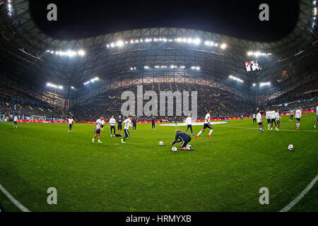 Hiroki Sakai (Marseille), 26. Februar 2017 - Fußball / Fußball: Französisch "Ligue 1" match zwischen Olympique de Marseille 1-5 Paris Saint-Germain im Stade Vélodrome in Marseille, Frankreich. (Foto von D.Nakashima/AFLO) Stockfoto