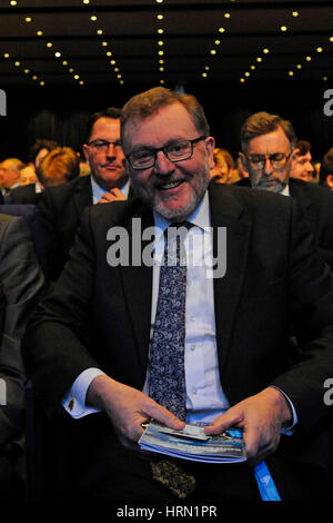 Glasgow, Schottland. 3. März 2017. David Mundell, Staatssekretär für Schottland in der britischen Regierung bei der schottischen konservativen Partei Frühjahrskonferenz Credit: Ken Jack/Alamy Live News Stockfoto