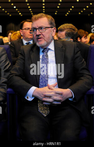 Glasgow, Schottland. 3. März 2017. David Mundell, Staatssekretär für Schottland in der britischen Regierung bei der schottischen konservativen Partei Frühjahrskonferenz Credit: Ken Jack/Alamy Live News Stockfoto