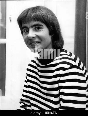 13. Februar 1967 - Davy Jones von den Monkees ankommen. Foto zeigt David Jones von den Monkees pop Gruppe, abgebildete heute im Grosvenor House Hotel, nach seiner Ankunft aus New York. (Kredit-Bild: © Keystone Presseagentur/Keystone USA über ZUMAPRESS.com) Stockfoto