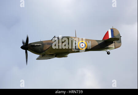 Die Shuttleworth Collection letzten verbleibenden flugfähig Hawker Sea Hurricane. Stockfoto