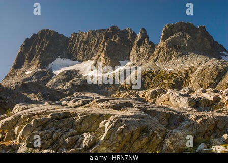 Minarette nahe dem Ediza See, Sierra Nevada, Ansel Adams Wilderness, Kalifornien, USA Stockfoto